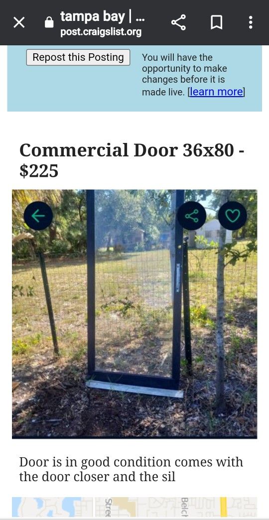 36×80 Commercial Door