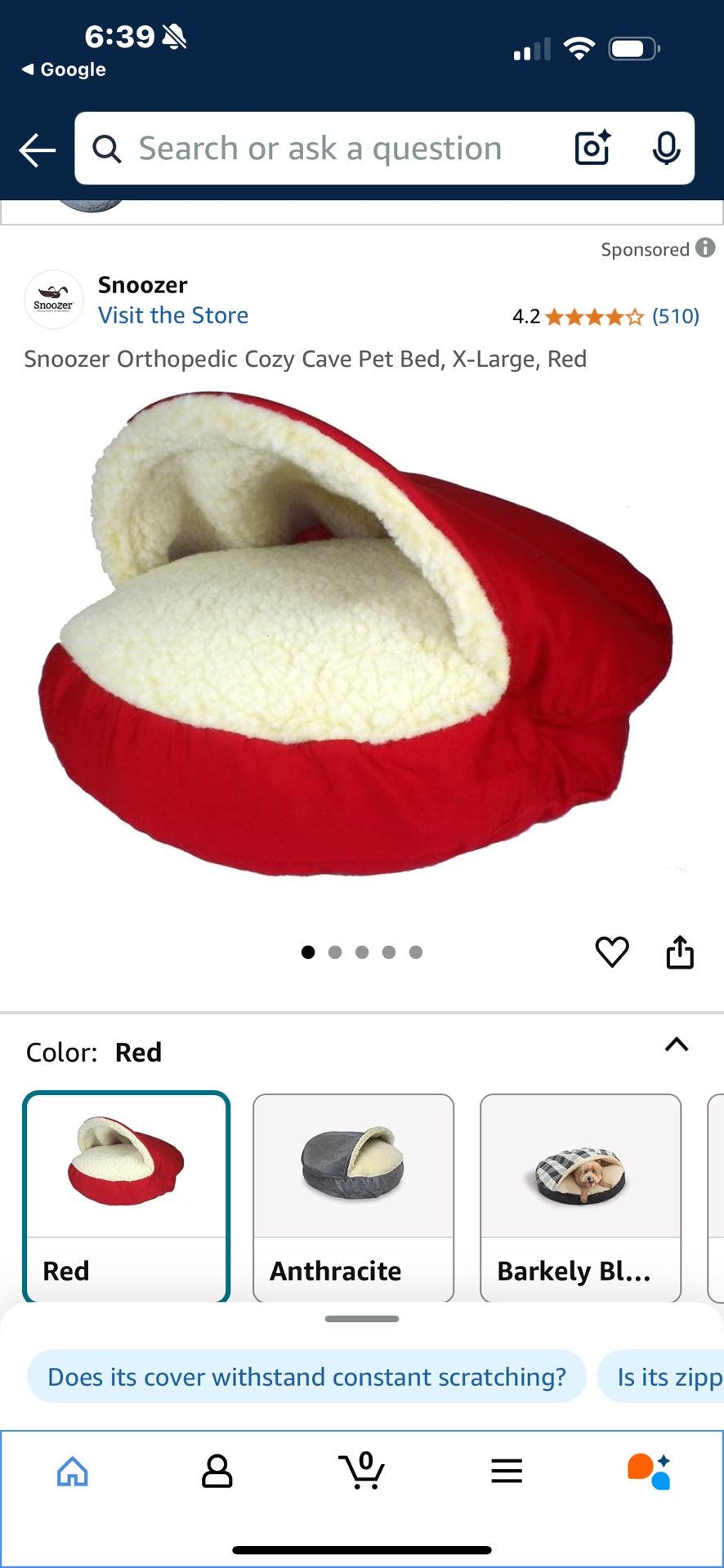 Smoother Orthopedic Cozy Pet Bed