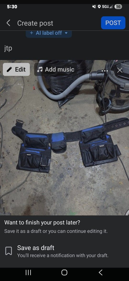 kobalt toolbelt