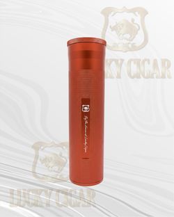 Cylinder Travel Humidor – Portable Cigar Case with Hygrometer