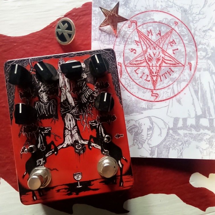 Hail Satan Deluxe Distortion Pedal - Abominable Electronics