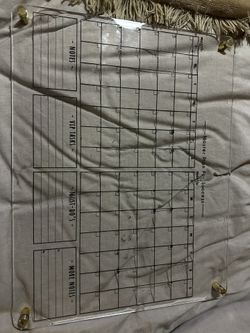 2 Month Acrylic Calendar