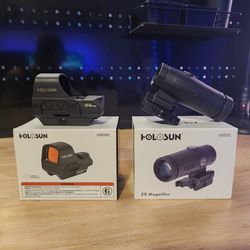 Holosun 510c Red HM3X Magnifier Combo Set