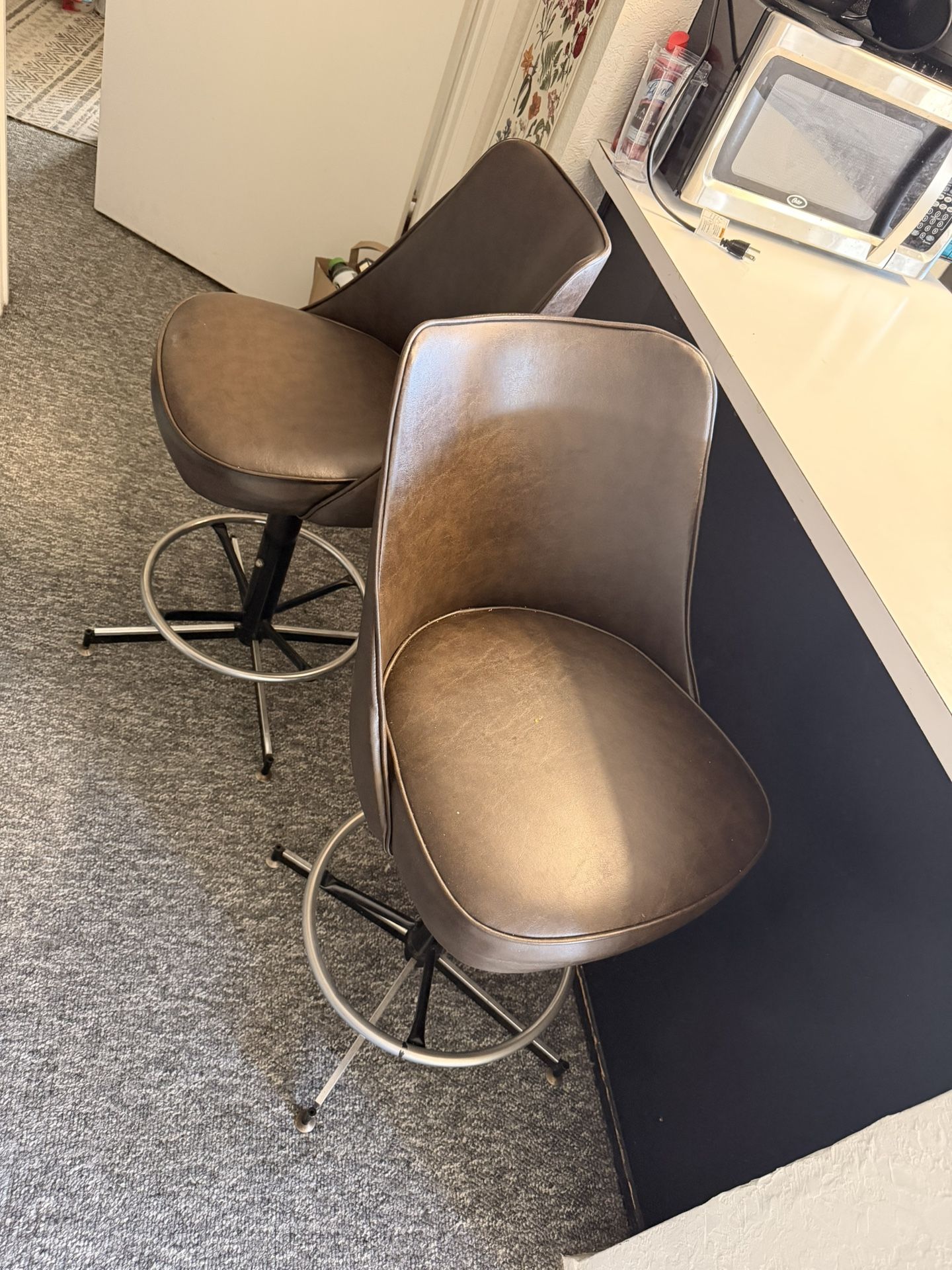 Dark Brown High Stools