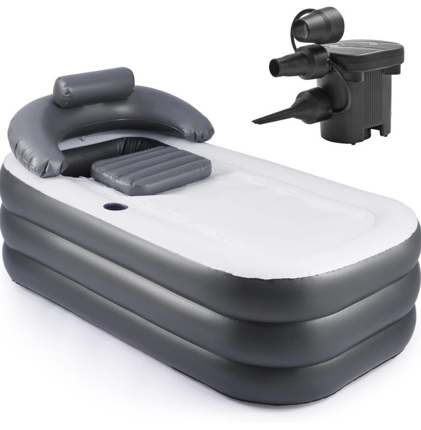 Inflatable Bathtub With Electric Air Pump
