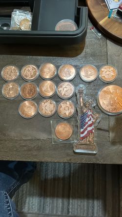 Copper Round Coins Collection Lot