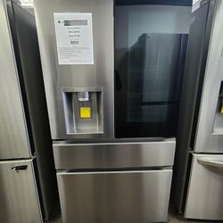 29 Cu.ft Smart Mycolor Instaview Standard Depth Max4 Door  French Door Refrigerator In Stainless Steel With Craft Ice 