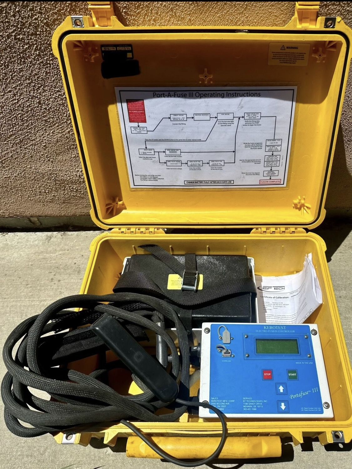 KEROTEST PORTAFUSE 3 EF TECH HARD plastic pipe fusi Electrofusion fusion control