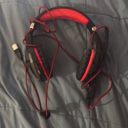 Red Gaming Headphones