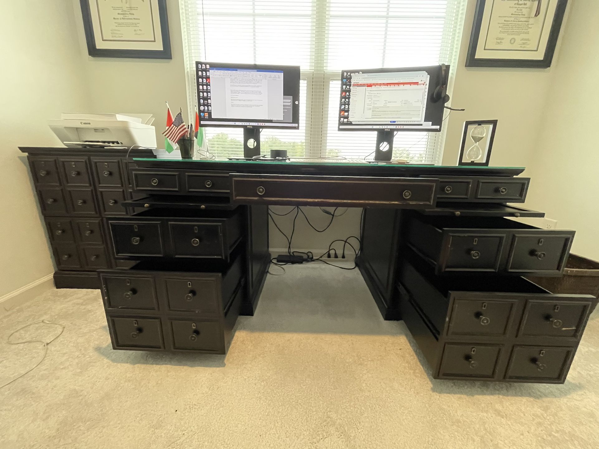 Bombay Stanton Collection Presidential Desk And 2 Bookcases