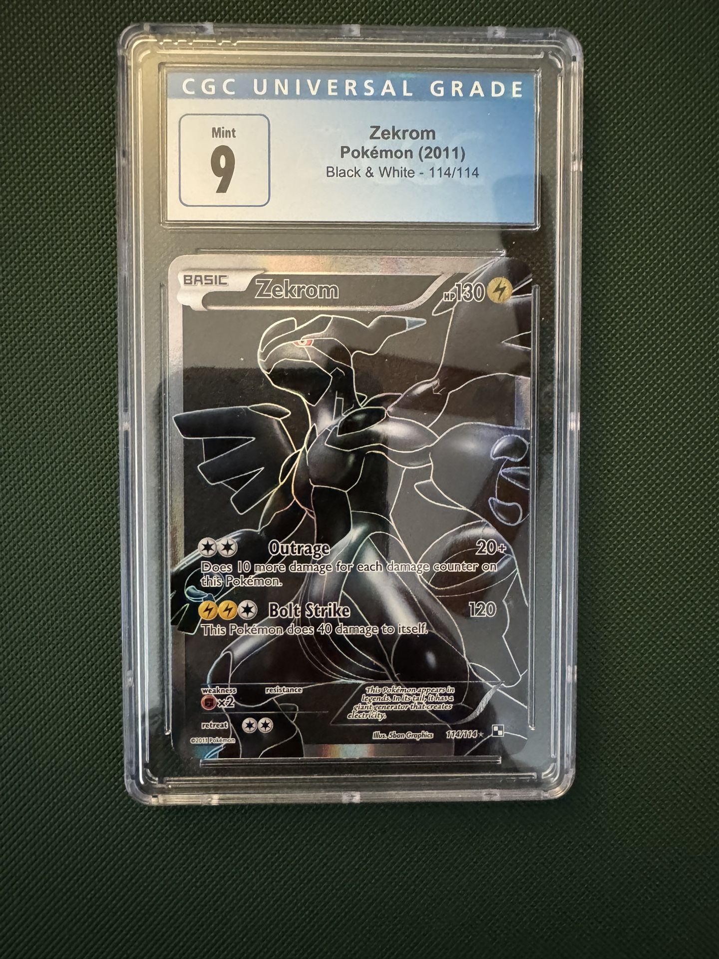 Pokemon Zekrom Black&White Mint 9 CGC