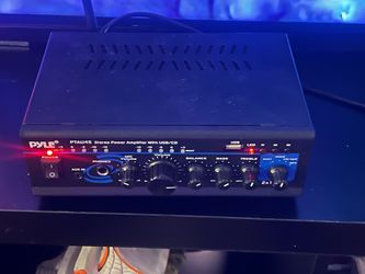 Mini Pyle PTAU45 2 Channel Stereo Power Amplifier with USB/CD RCA Rec Output