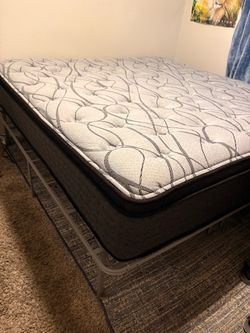 King Mattress with Metal Bed Frame