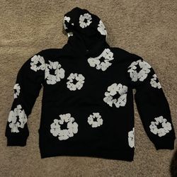 Black Denim Tear Hoodie 