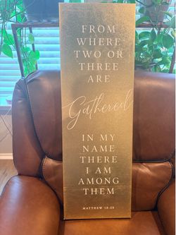 Wall hanging with Bible Verse
