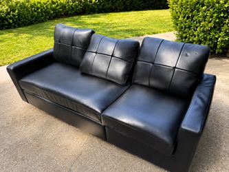 Black Leather Couch