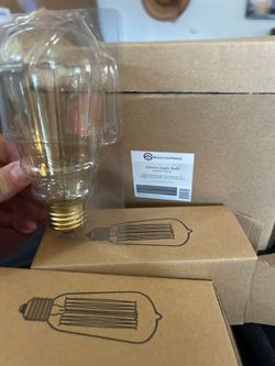 Pack of 8 Vintage Edison Light Bulbs 60W E26 (New in Box)