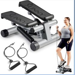 Sunny Health & Fitness Mini Stepper with Resistance Band 