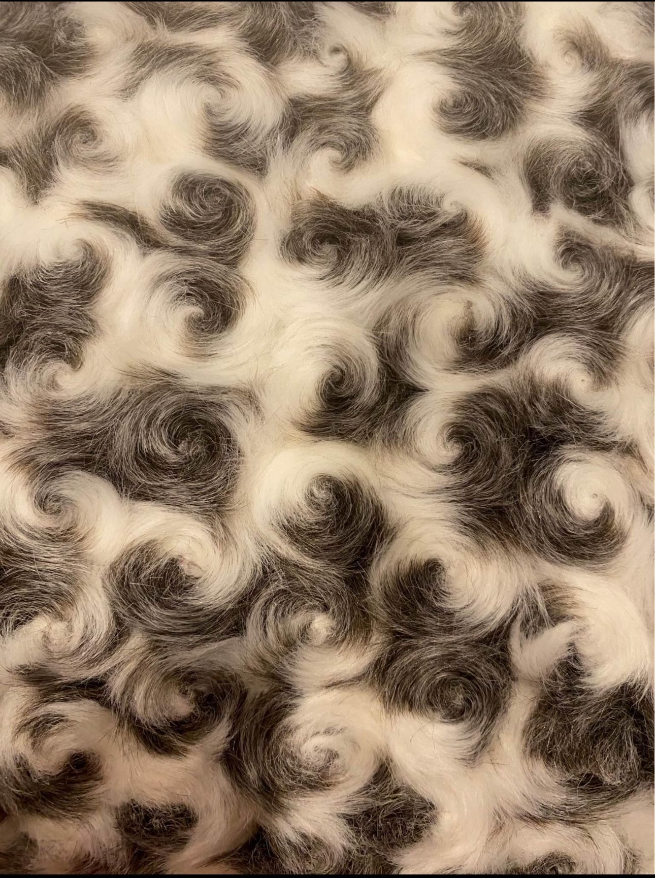 jacquard twist swirl faux fur rug upholstery fabric 3yd 25”