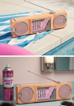 Retro 1980s Vibe! Vintage GPX A275 Portable AM/FM Stereo Radio Receiver – Peach & Pink