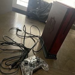 Microsoft Xbox One S Gears Of War 4 Edition red TB 2 Console With Controller