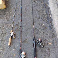 3 Fishing Poles