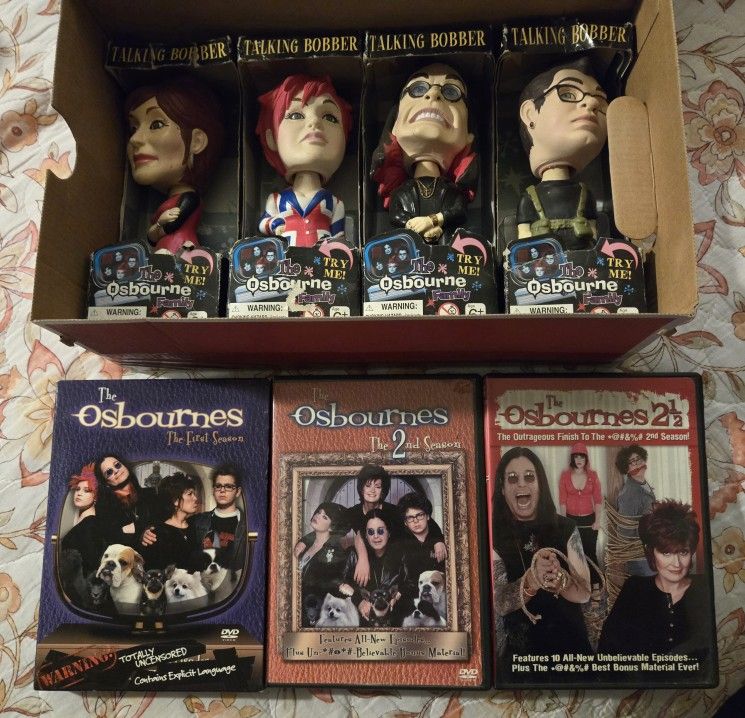 Ozzy Collectables, Talking Bobbers & The Osbournes TV shows on DVD