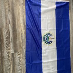 El Salvador Flag( Bandera Con Palo) El Salvador 