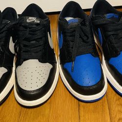 Two Pairs Of Boys , Jordan One Low Size 7Y Shipping Available