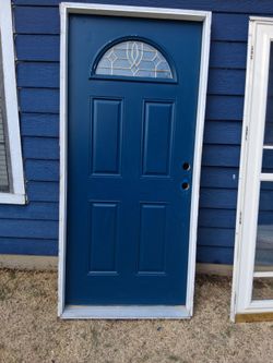 Front door and Storm Door Left door. P