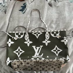 Louis Vuitton “Neverfull MM” Bag  And  Wallet