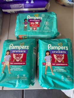Pampers Cruisers Size 5 and 6; $6 each Brand New!