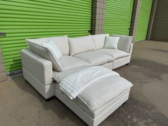 OFF WHITE Modular Cloud Couch Sectional Sofa