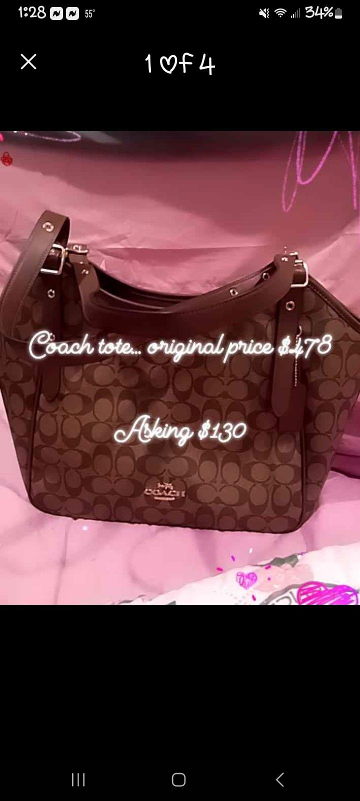 BEAND NEW COACH TOTE