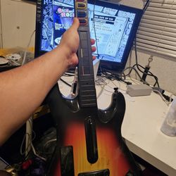 Sunburst Nintemdo Wii Guiatar For Guitar Hero