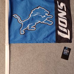 Detroit Lions Car Flag Van Truck New Gibbs Aidan Amon Jameson