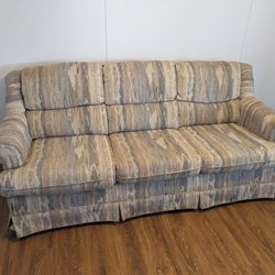 Beige & Gray Sofa