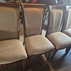 Wooden Table Chairs- Set of 6