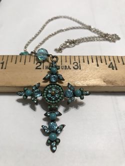 Turquoise Cross- Fashion Jewelry