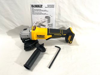 Brand new DeWalt 20 V brushless slide switch 4-1/2” angle grinder. Retails $179.