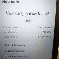 Samsung Galaxy Tab A8 Used New Led Screen 