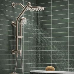 NEW - Kohler HydroRail 3-in-1 Multifunction Showerhead and Column Kit, Brushed Nickel