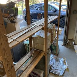 Wooden & Plastic Shelves