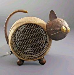 Deco Breeze Cat Figurine Electric Heater Fan