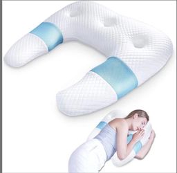 Side Sleeper Body Pillow for Adults U Shaped  for Pain Relief More Restful Sleep