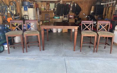 Dining set 5 pieces with extensión