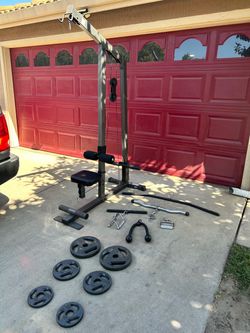 Lat Pulldown Low Row Cable Machine with Weights