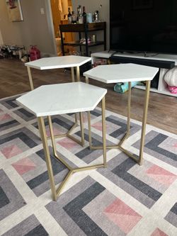 3 nesting side tables