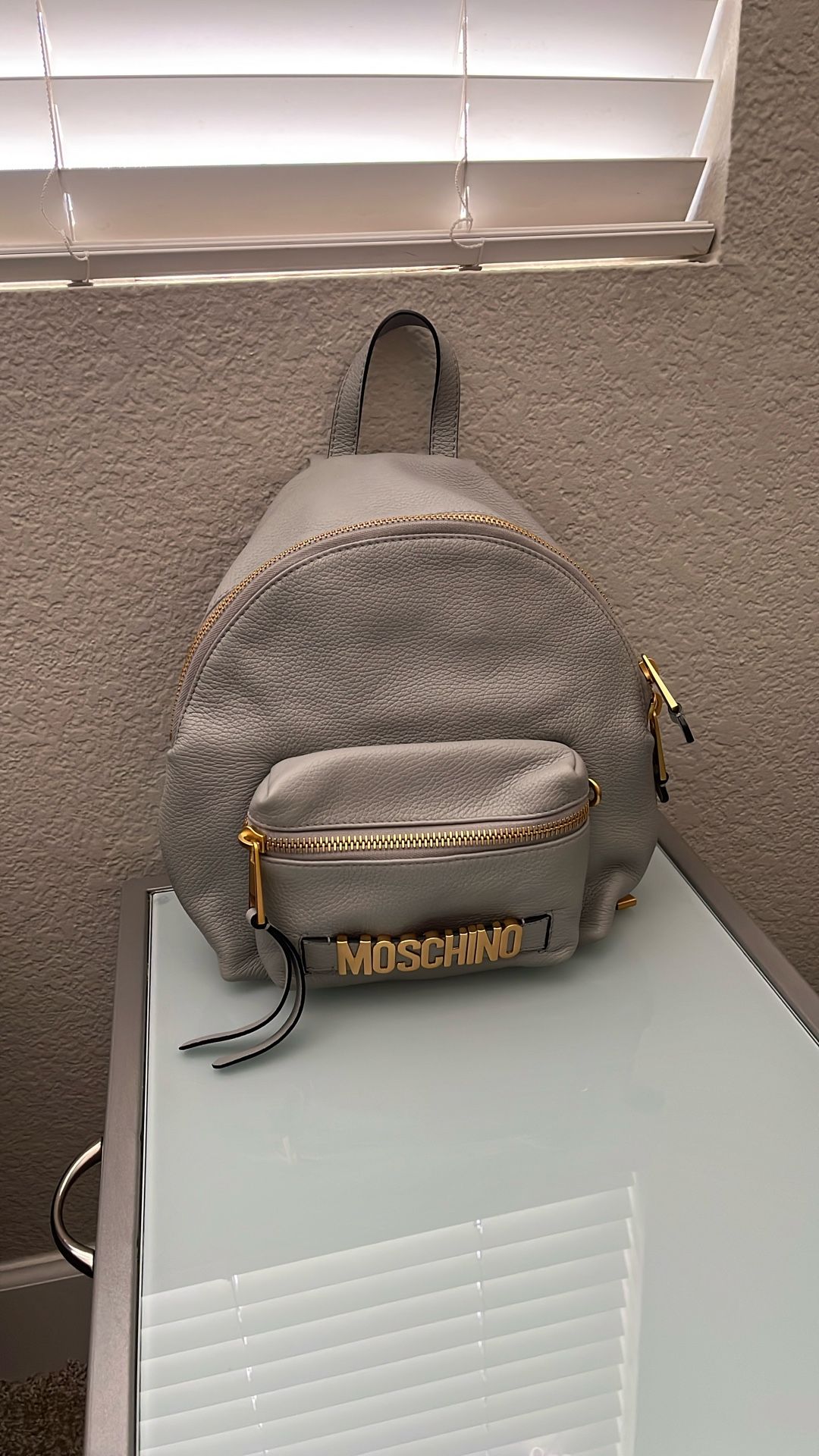 Moschino Leather Backpack