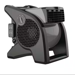 Pivoting 11.2 in. 3 Speed High Velocity Blower Fan for Home, Job Site in Gray, 375=